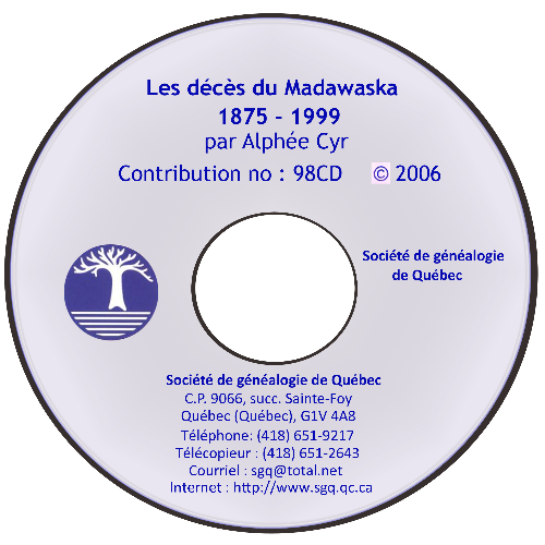 Les décès de Madawaska, 1875-1999