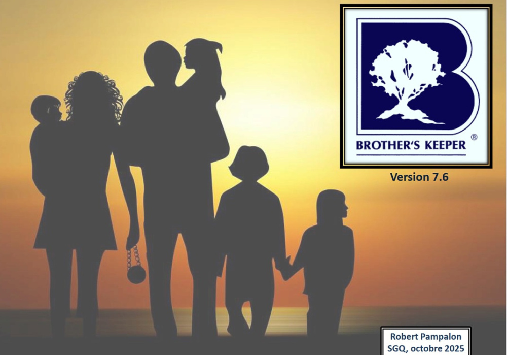 Formation en ligne O-2025<br> <b> Le logiciel Brother’s Keeper version 7.6