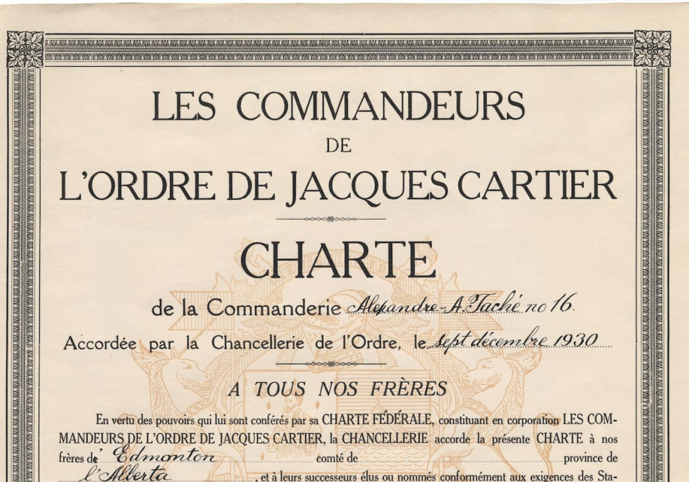 Conférence du 19 novembre 2025 <br>L’Ordre de Jacques Cartier : le dernier bastion du Canada français