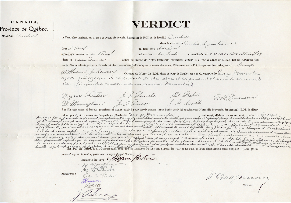 Formation en ligne M-2026<br> <b>Les enquêtes des coroners