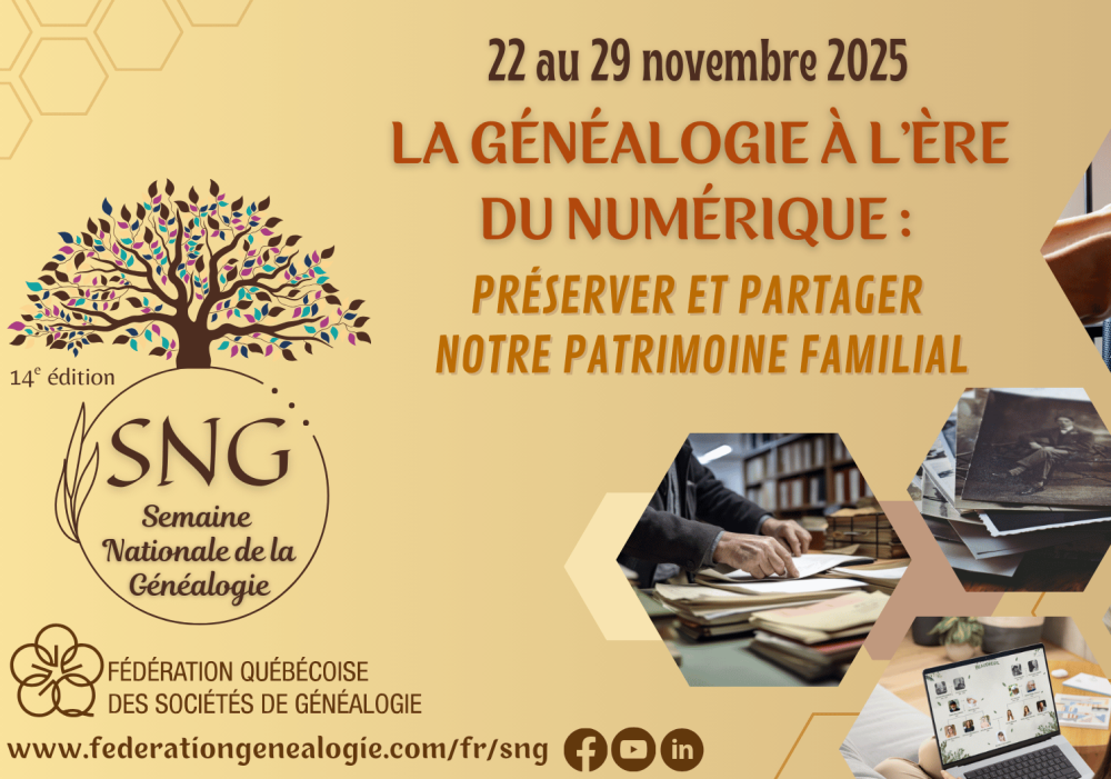 Semaine nationale de généalogie