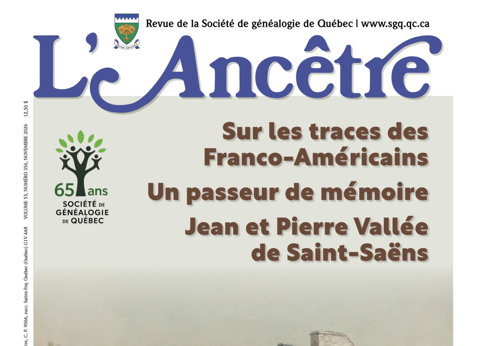 L’Ancêtre – Novembre 2026 : la revue L’Ancêtre est disponible en format PDF ! 