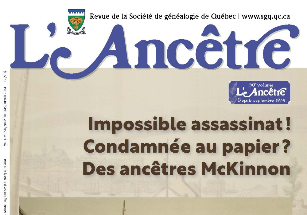 L’Ancêtre – hiver 2024 – versions .PDF et .ePUB – est disponible